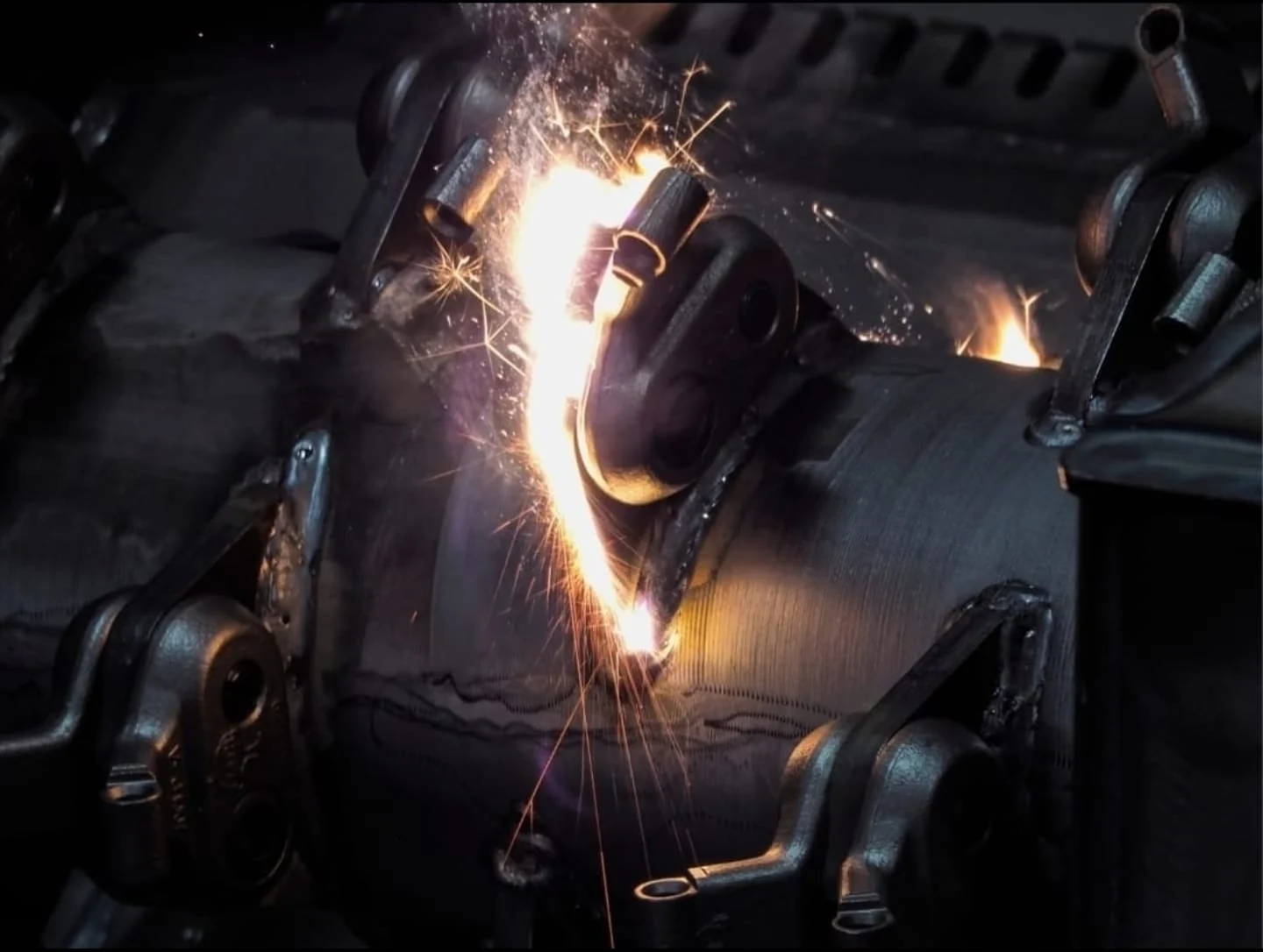 Laser cleaning a steel component